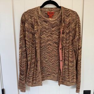 MISSONI for TARGET, ZIGZAG CARDIGAN SET, MEDIUM